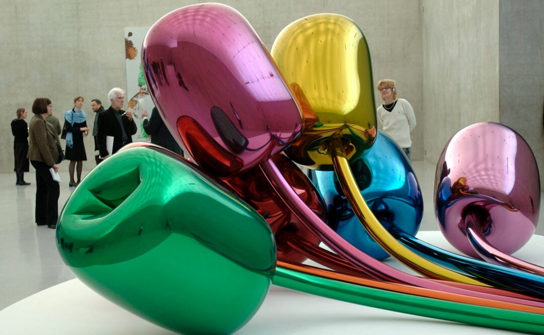 Una versión de los Tulipanes de Jeff Koons. Foto: EFE/REGINA KUEHNE, archivo