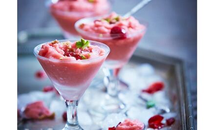 Frappé de arándano