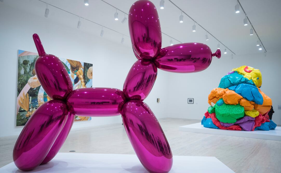 Conocerás a "Magenta", el perrito inflable más famoso del mundo, creado por Jeff Koons. Foto: Sergio Tapia/El Universal