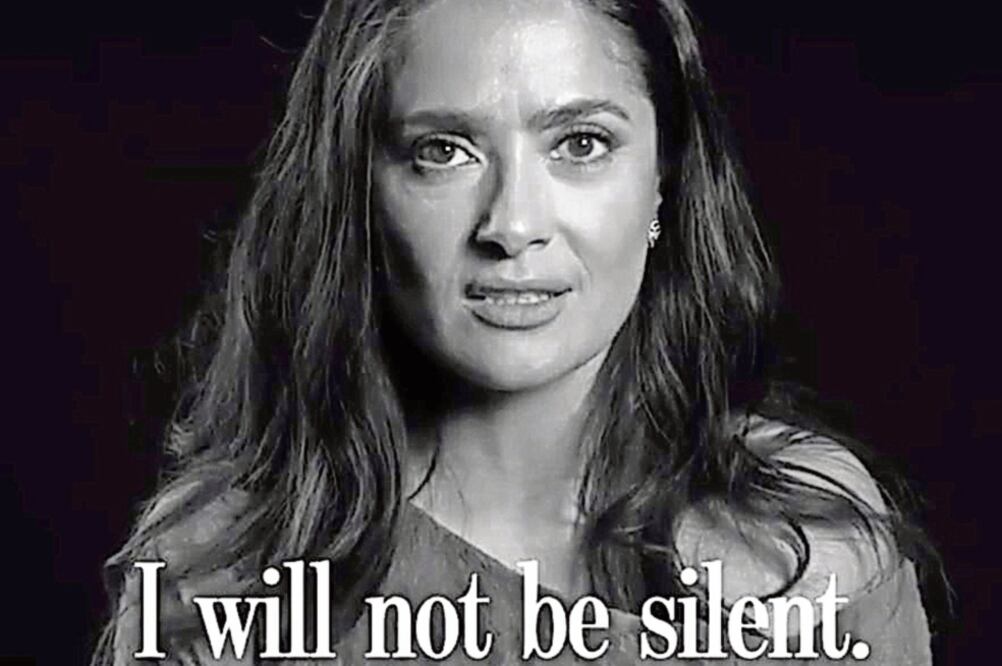 La actriz veracruzana Salma Hayek menciona la frase en inglés y en español (FOTOS: INSTAGRAM)