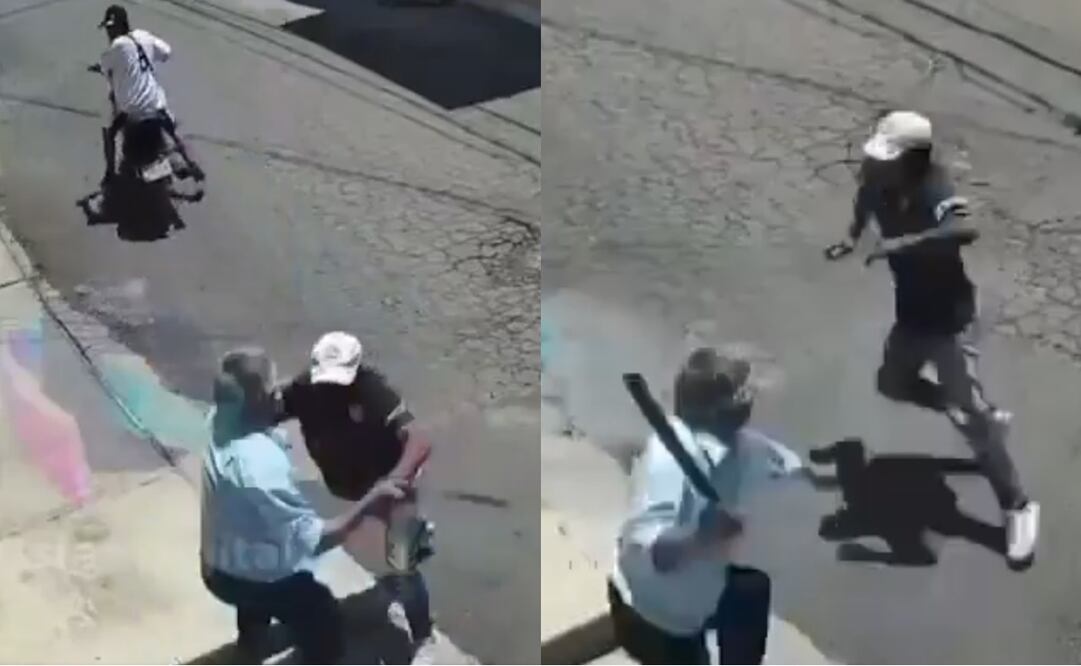Así fue como adulto mayor se defendió de un asalto en Xochimilco. Foto: Captura de video
