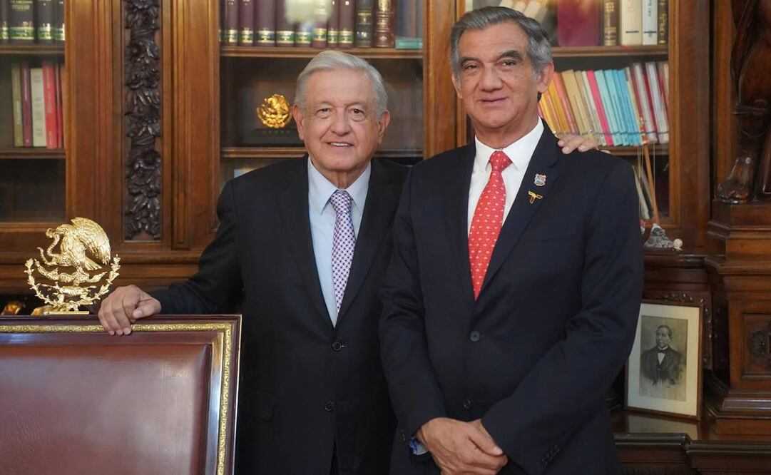 Américo Villarreal se reúne con AMLO en Palacio Nacional / Foto: Especial