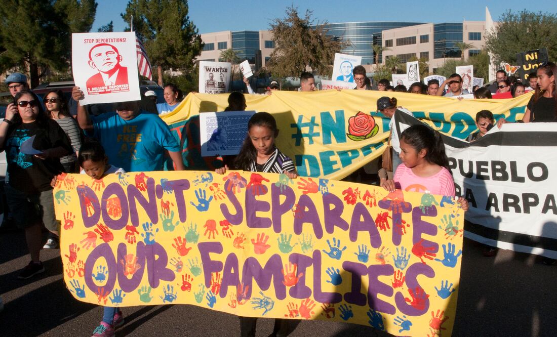 Grupos proinmigrantes e indocumentados realizan marchas por todo el país con motivo del primer aniversario del anuncio de las medidas de alivio migratorio del presidente Barack Obama, posteriormente bloqueadas en los tribunales (Foto: EFE/Archivo)