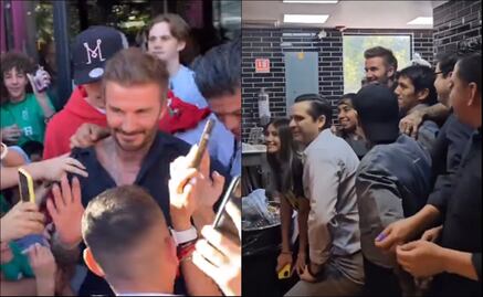 David Beckham, caos, locura y su visita a la cocina del restaurante en el que comió en Monterrey