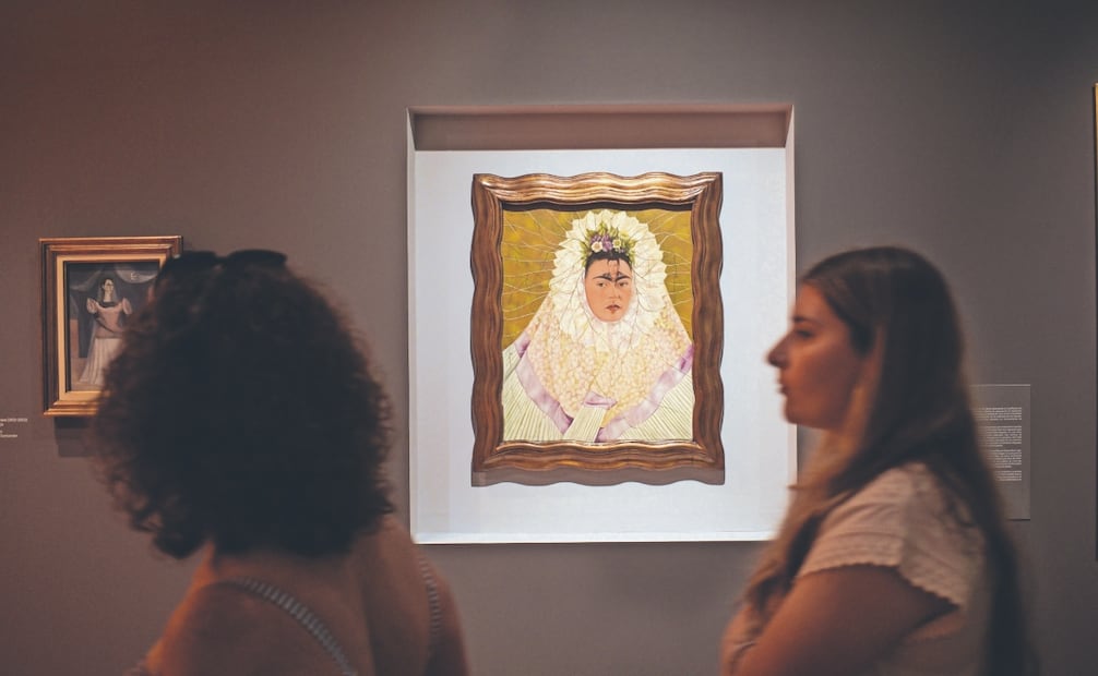 Diego en mi pensamiento, de Frida Kahlo, en la exhibición de las obras de arte de la Colección Gelman en el Museo de Arte Moderno. Foto: Archivo/ EL UNIVERSAL
