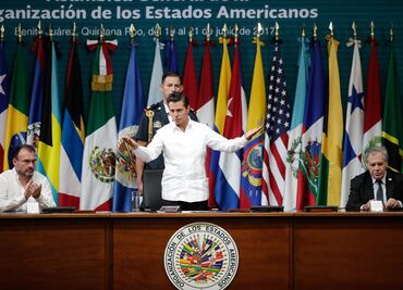 Peña inaugura asamblea de la OEA; destaca la "pluralidad"