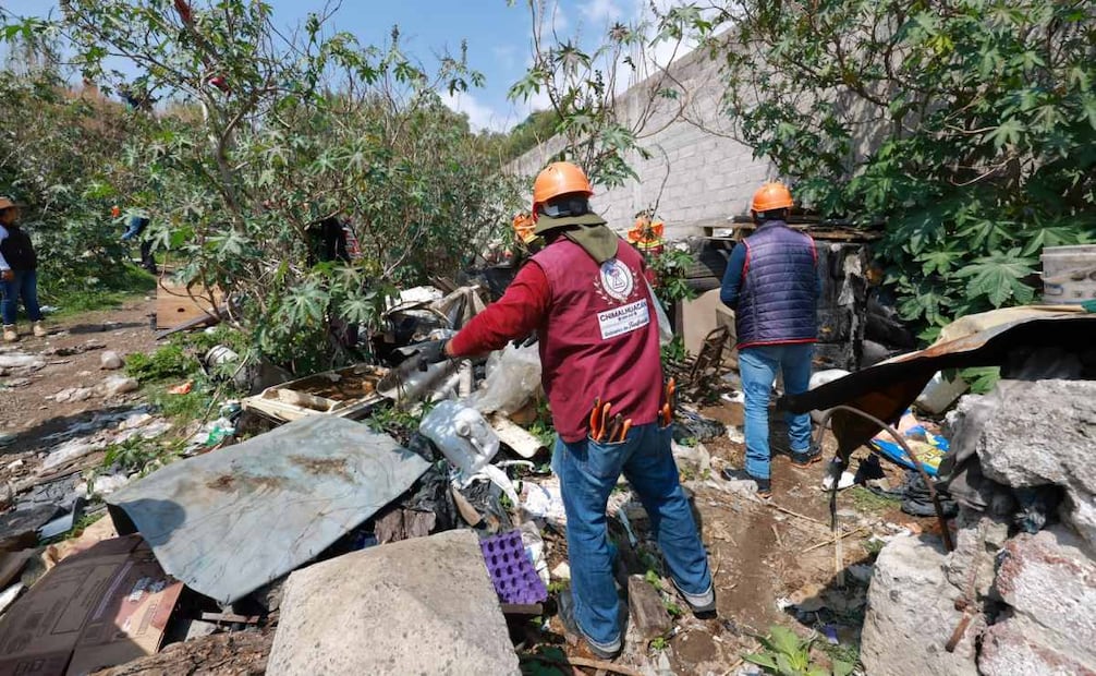 Desmantelan asentamientos irregulares en Chimalhuacán. Foto: Especial