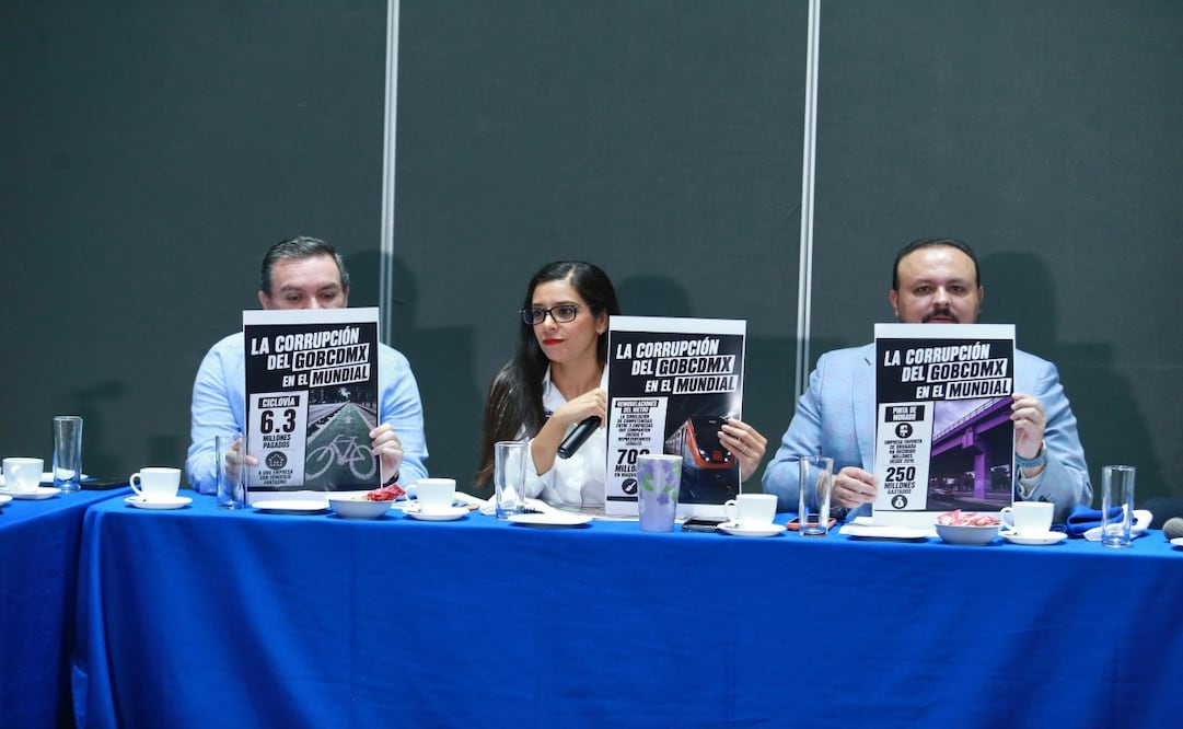 PAN acusa “Mundial de las tranzas del bienestar” en CDMX; denuncia sobrecostos y obras inconclusas. Foto: Especial