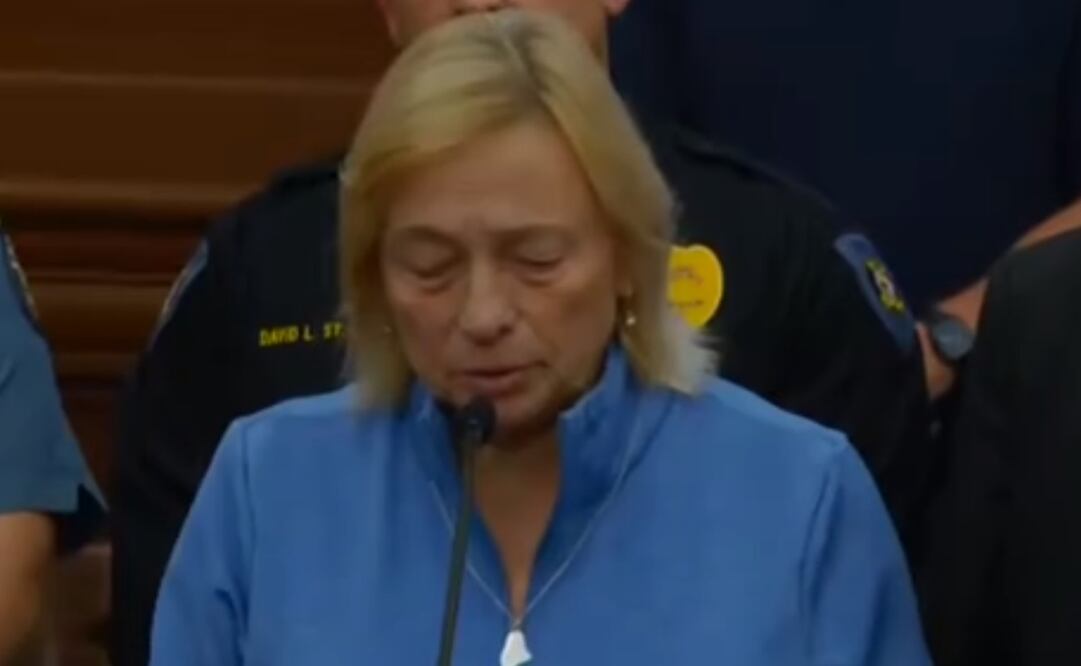 Janet Mills, gobernadora de Maine, confirmó la muerte del sospechoso Robert Card. Foto: tomada de video