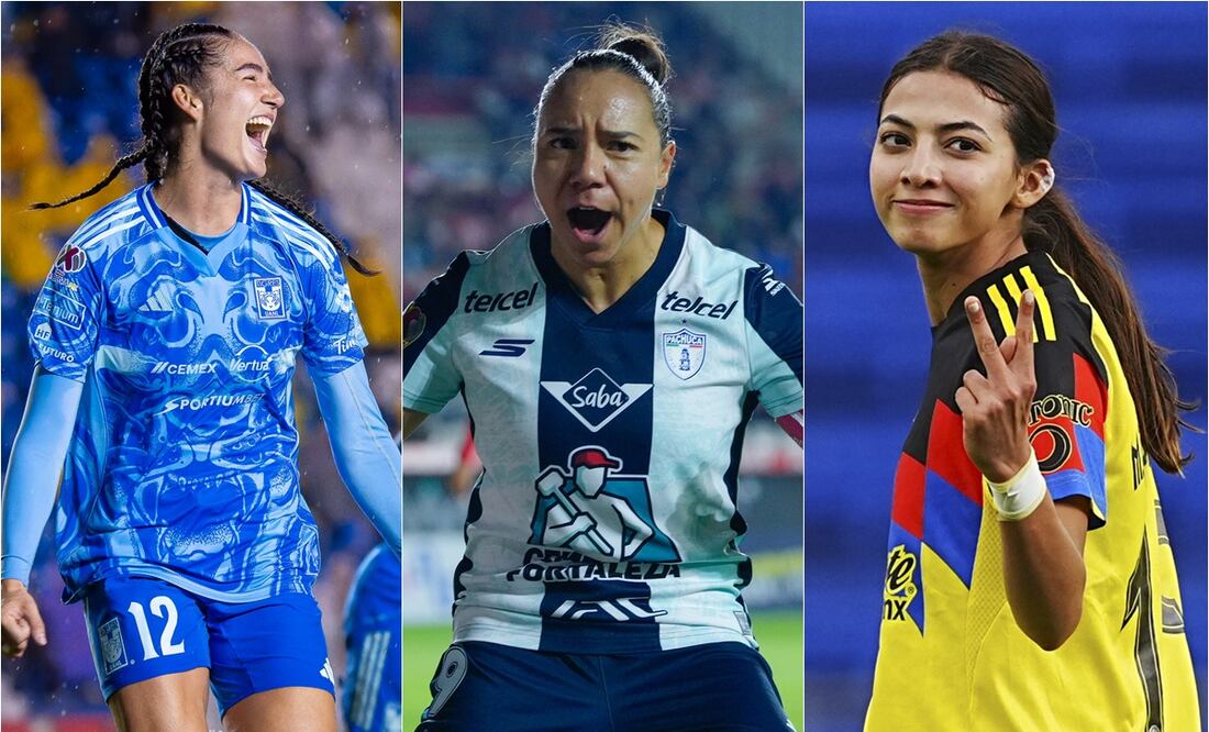 Tigres, Pachuca y América, las candidatas a ganar el torneo Apertura 2025. FOTO: ESPECIAL