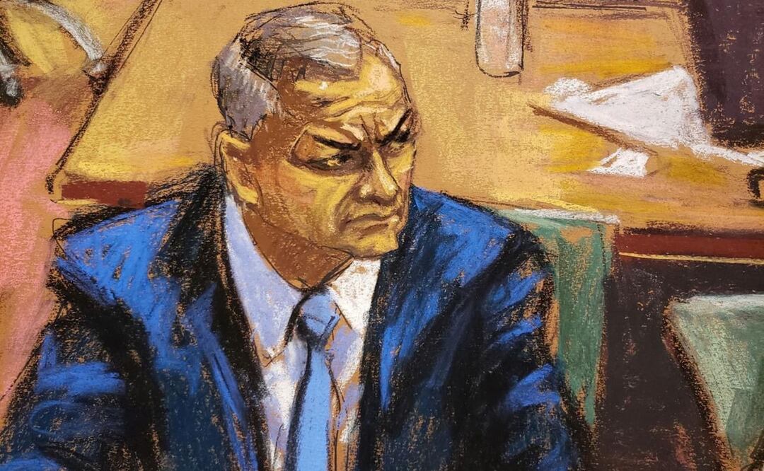 Genaro García Luna durante su juicio en Nueva York. Foto: Archivo/ El Gráfico 