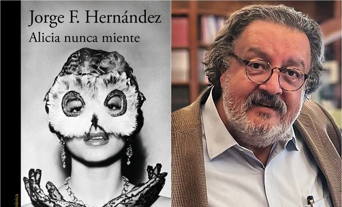 Jorge F. Hernández y su obra "Alincia nunca miente".
Fotos: Especial