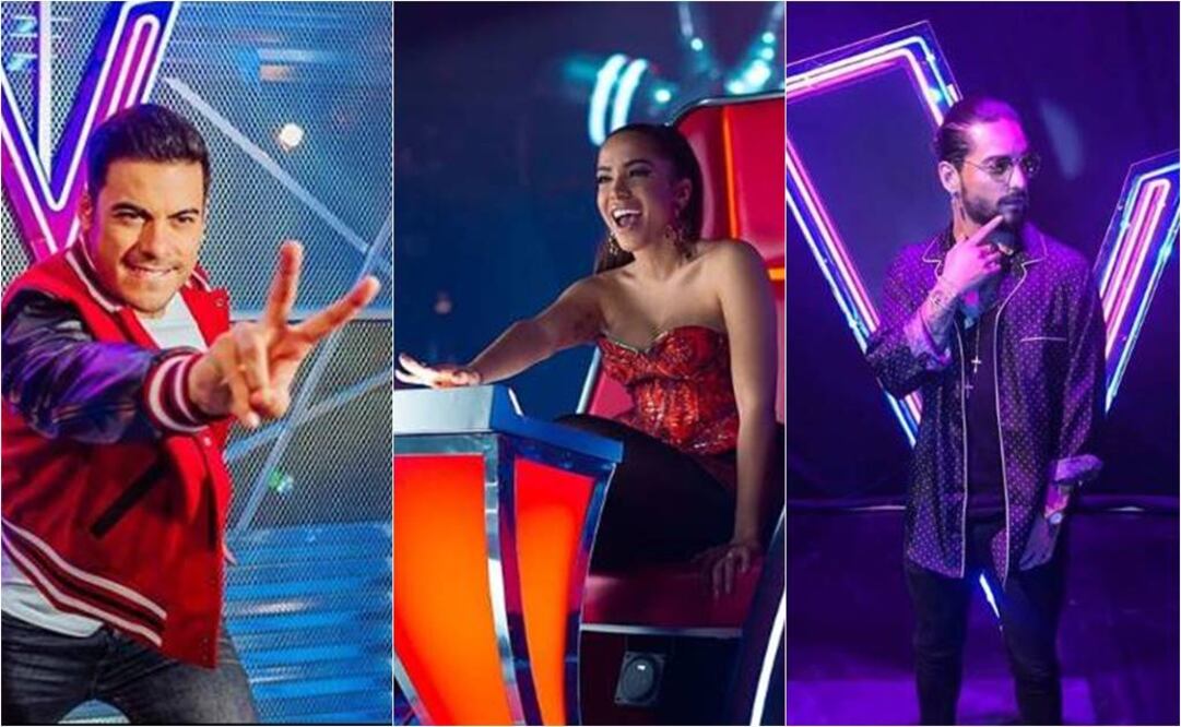 Carlos Rivera, Anitta y Maluma, coaches de La Voz México 2018 FOTO: INSTAGRAM