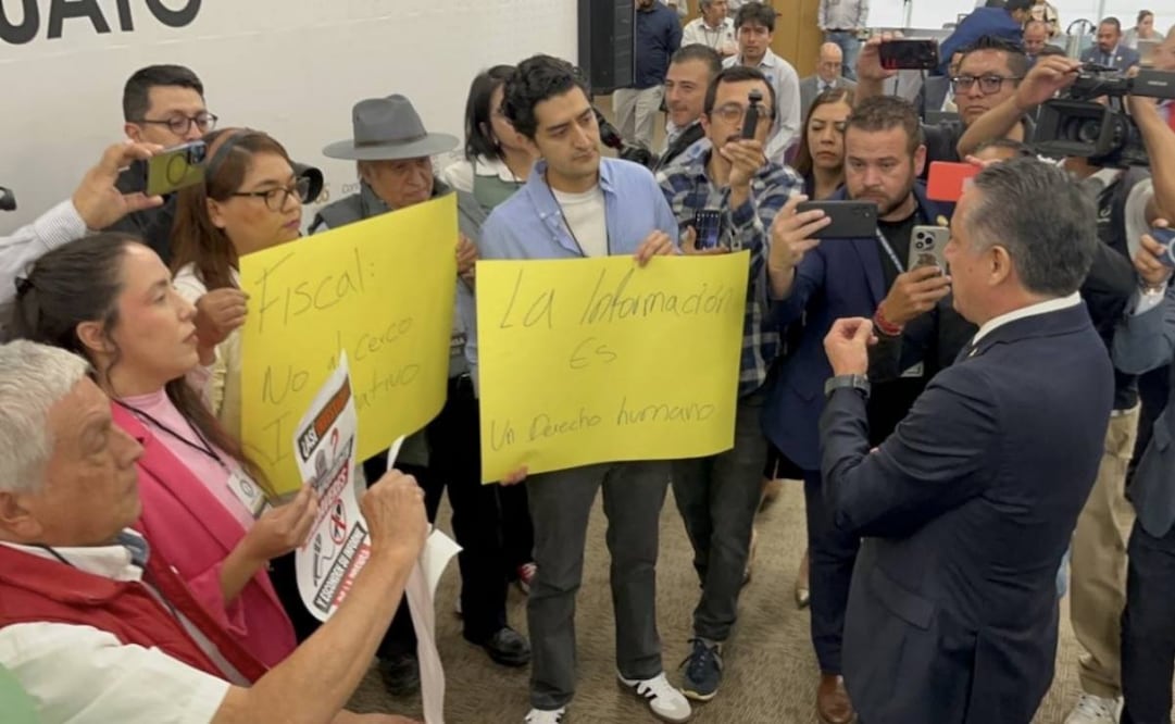 Periodistas exigen al fiscal del Guanajuato cesar bloqueo informativo; autoridad debe mostrar más apertura, señalan (10/03/2026). Foto: Especial