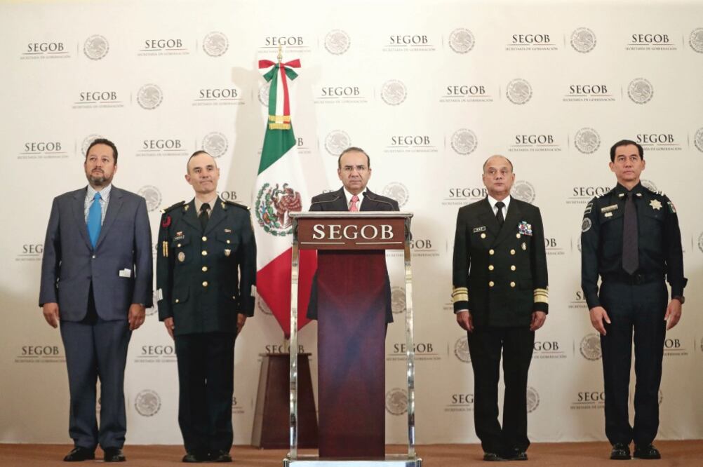 Alfonso Navarrete Prida, titular de la Segob, informó de la detención de El Sexto y dos capos más, considerados generadores de violencia en Juárez. Foto: ALEJANDRA LEYVA. EL UNIVERSAL