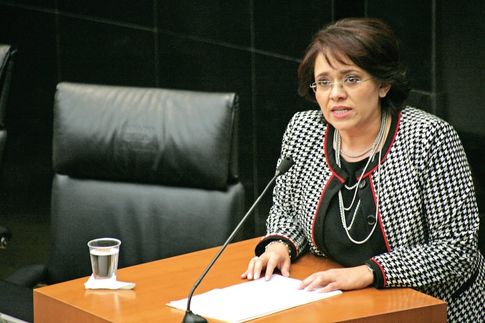 La magistrada Judith Sánchez fue cuestionada por senadores del PAN y PRD por haber puesto en libertad al ex presidente de Guatemala, Alfonso Portillo (IVÁN STEPHENS. EL UNIVERSAL)