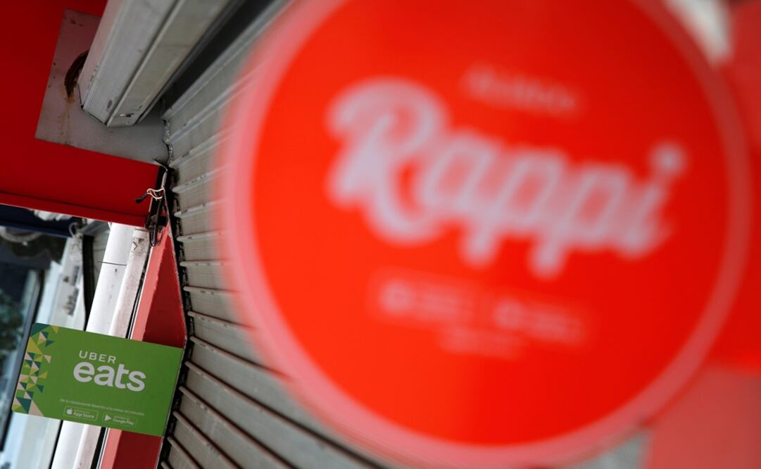 The logo of Uber Eats and the Colombian on-demand delivery company Rappi are seen in Mexico City - Photo: Carlos Jasso/REUTERS