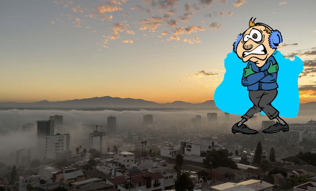 Neblina cubriendo las calles de Tijuana, Baja California. Foto: Cuartoscuro/El Universal