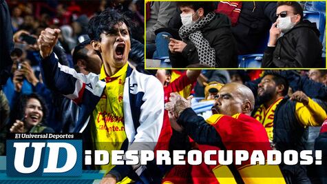 Afición en el estadio Morelos, sin miedo al coronavirus