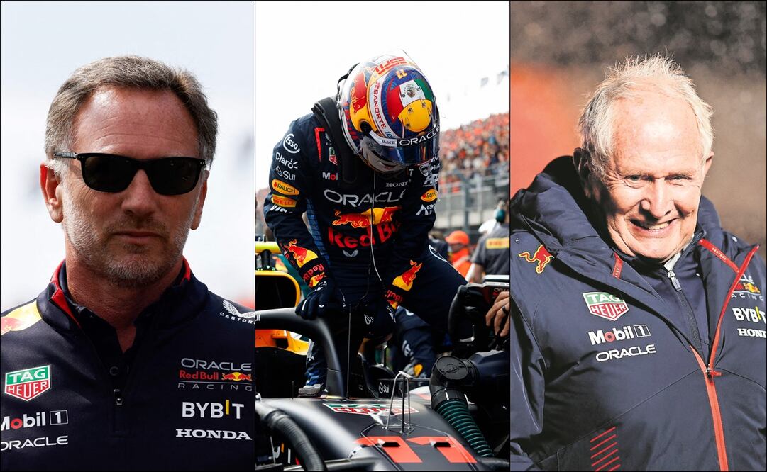 Christian Horner y Helmut Marko destacaron el trabajo de Checo en Países Bajos - Fotos: AFP