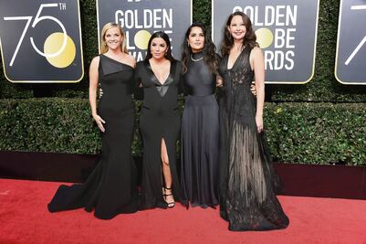 Alfombra de Globos de Oro contra el acoso