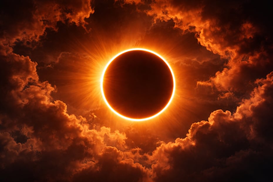 Este Eclipse solar anular cautivará a algunos afortunados en febrero de 2026. Foto: Creada con IA (ChatGPT)