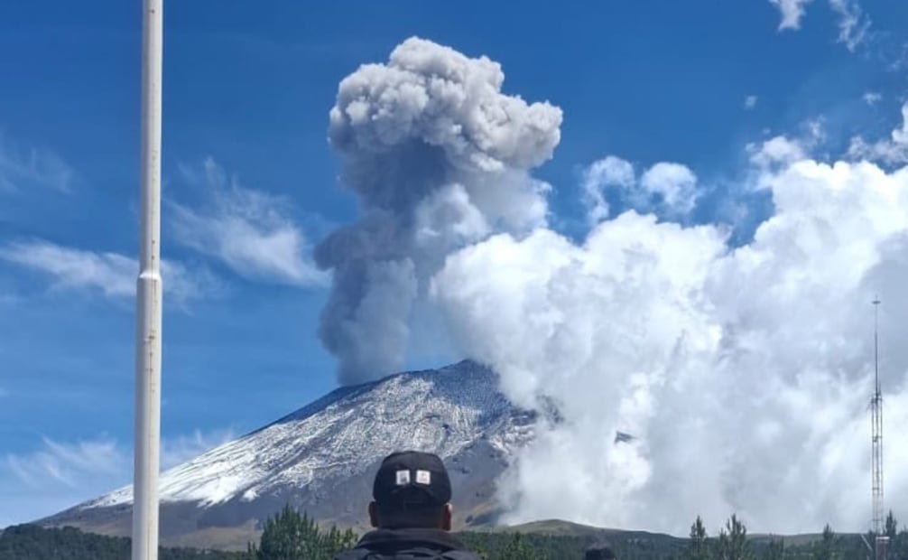 Volcán Popocatépetl registra 55 exhalaciones; permanece en Amarillo Fase 2.
Foto: SS_Edomex