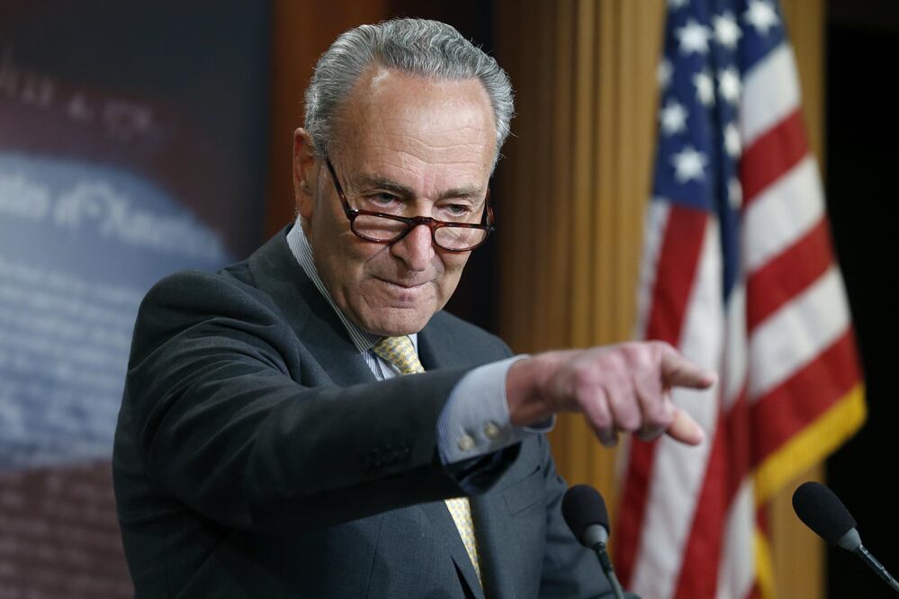 El líder de la minoría demócrata en el Senado de EU, Chuck Schumer (Foto: EFE)