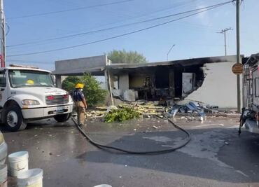 Explota tanque de gas en una vivienda en Tamaulipas; un hombre resultó con quemaduras en partes del cuerpo
