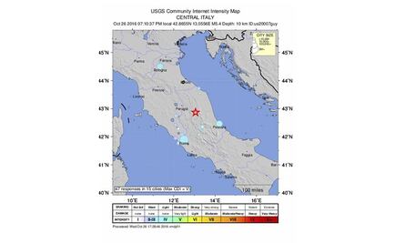 Terremoto de 5.4 grados sacude centro de Italia