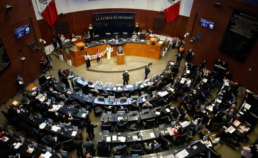 Sesión ordinaria en el Senado de la República en la cual se discute la reforma contra la reelección consecutiva y el nepotismo electoral. Foto: Diego Simón Sánchez/EL UNIVERSAL