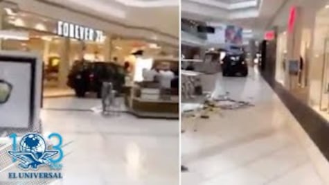 Hombre irrumpe en centro comercial de Chicago conduciendo camioneta