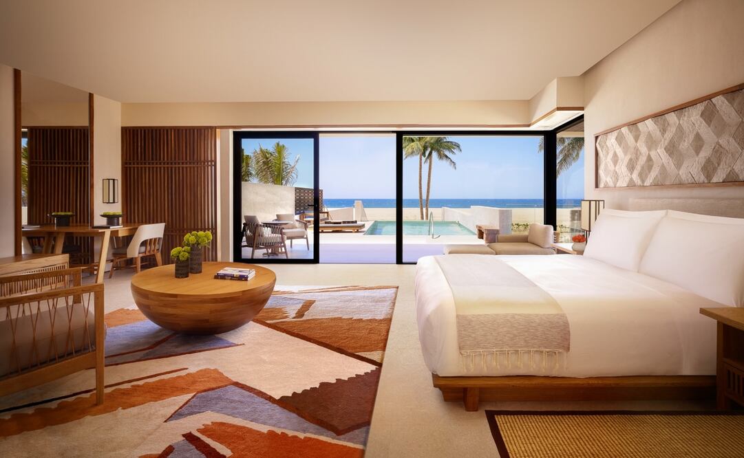 En el hotel que Robert De Niro inauguró en Los Cabos, la mayoría de las suites tienen vista al mar. (Foto: Cortesía Nobu)