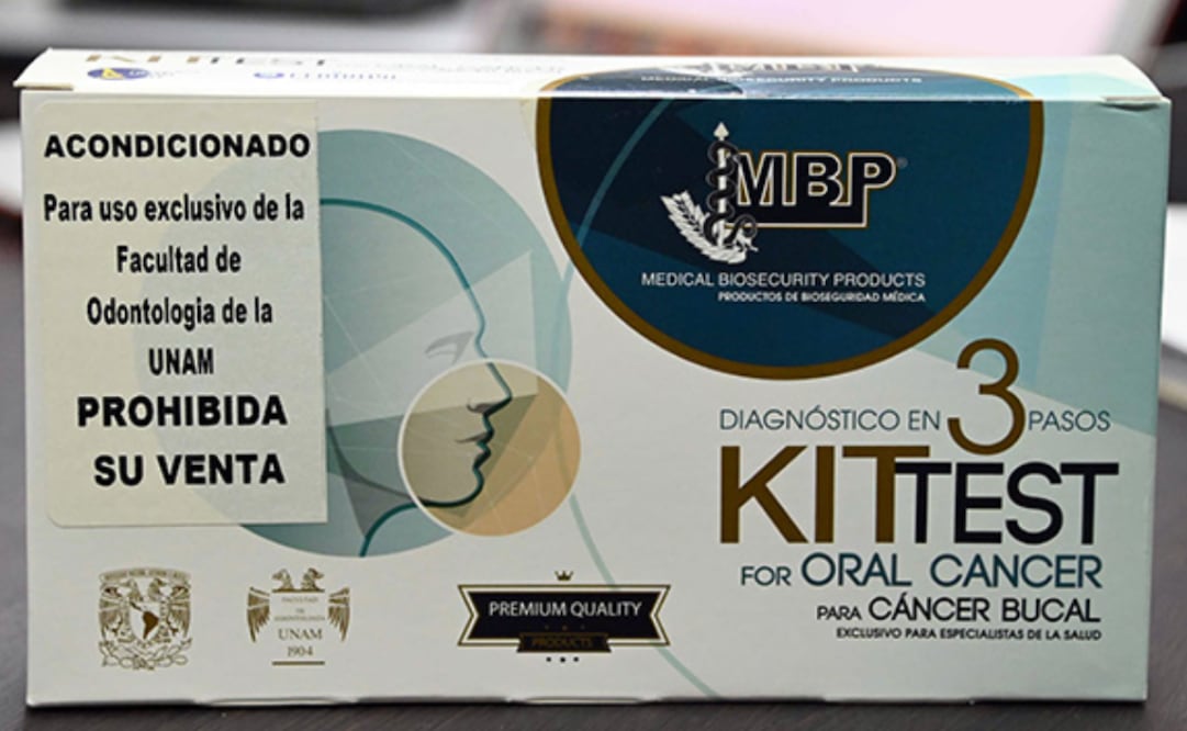Kit para detección de enfermedades bucales. Foto: Tomada de la UNAM