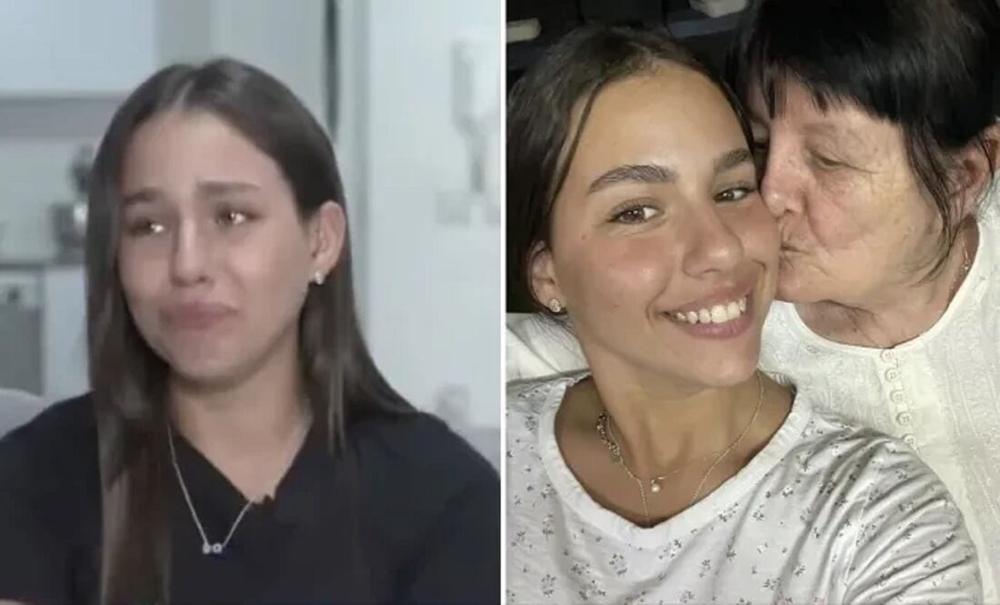 La joven israelí Mor Bayder contó a los medios cómo fue que descubrió que su abuelita había sido asesinada en el kibbutz Nir Oz. FOTO: CAPTURA