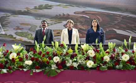 Delfina Gómez asiste a toma de protesta del nuevo alcalde de Texcoco; se compromete a realizar tres nuevos proyectos 