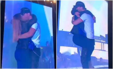 Fan se agasaja a Enrique Iglesias en el escenario