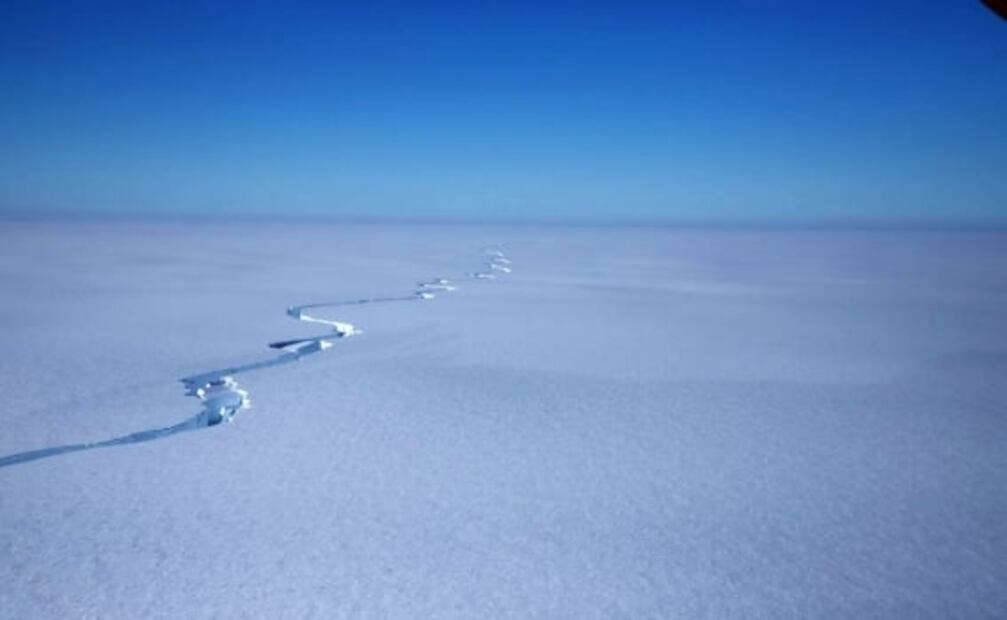 Desde el espacio, satélite muestra imágenes del nuevo iceberg gigante A-74