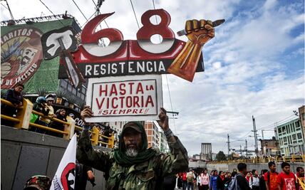 FOTOS: Así fue la marcha del 2 de octubre “ni perdón ni olvido”; se enfrenta bloque negro con policías