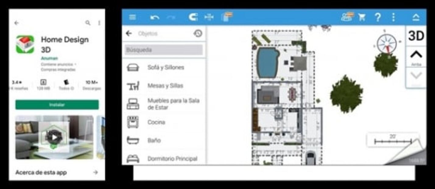 5 aplicaciones gratuitas de diseño de interiores y decoración