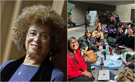 Con horas de anticipación, ya hay fila para ver charla de Angela Davis en la UNAM