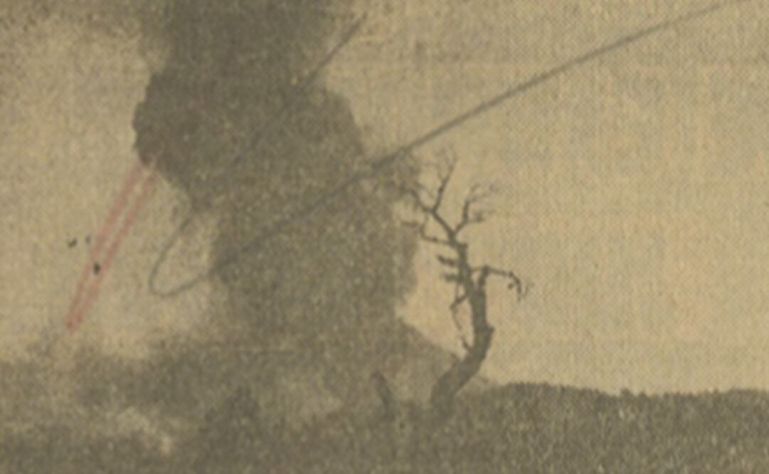 Aspectos del volcán. Foto: Hemeroteca, El Universal 