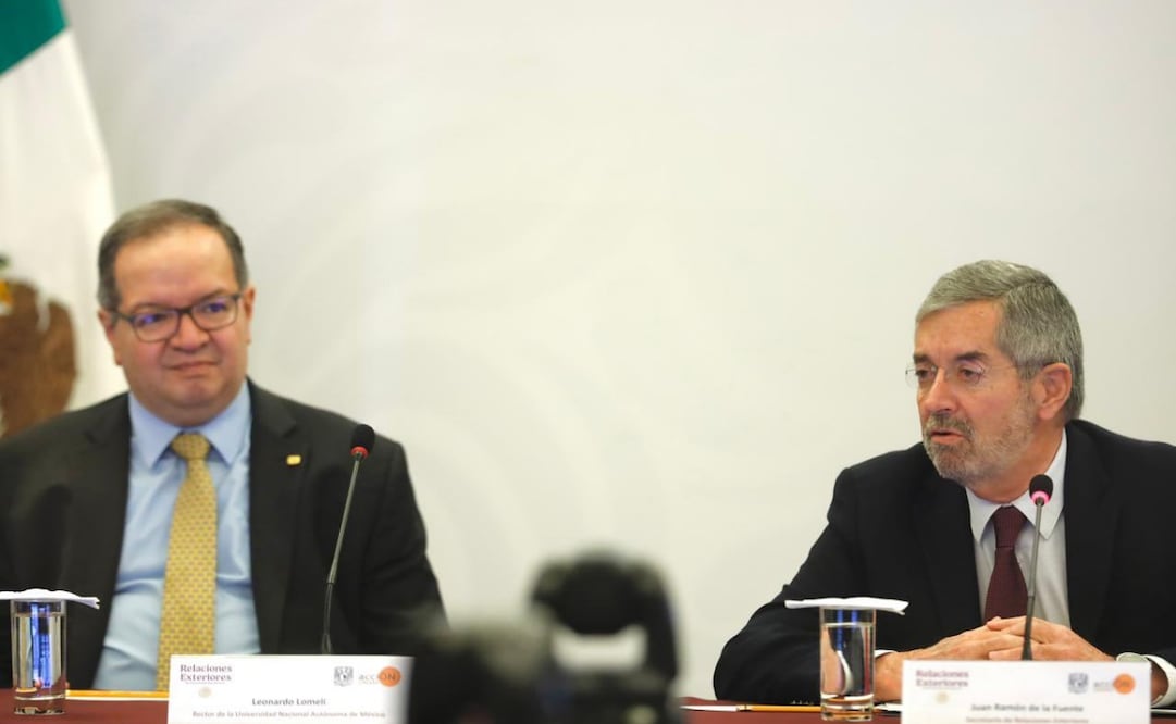 El canciller Juan Ramón de la Fuente destacó que la principal tarea de la Secretaría que preside es la atención y protección de las y los connacionales en todo el mundo. Foto: X (@SRE_mx).