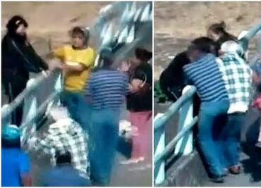 Video. Menor intenta lanzarse de puente en Álvaro Obregón