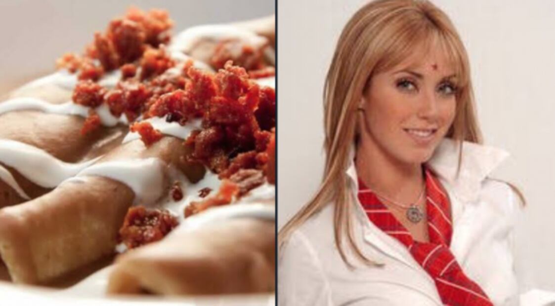 Comparan atuendos de Anahí con fotos de enfrijoladas