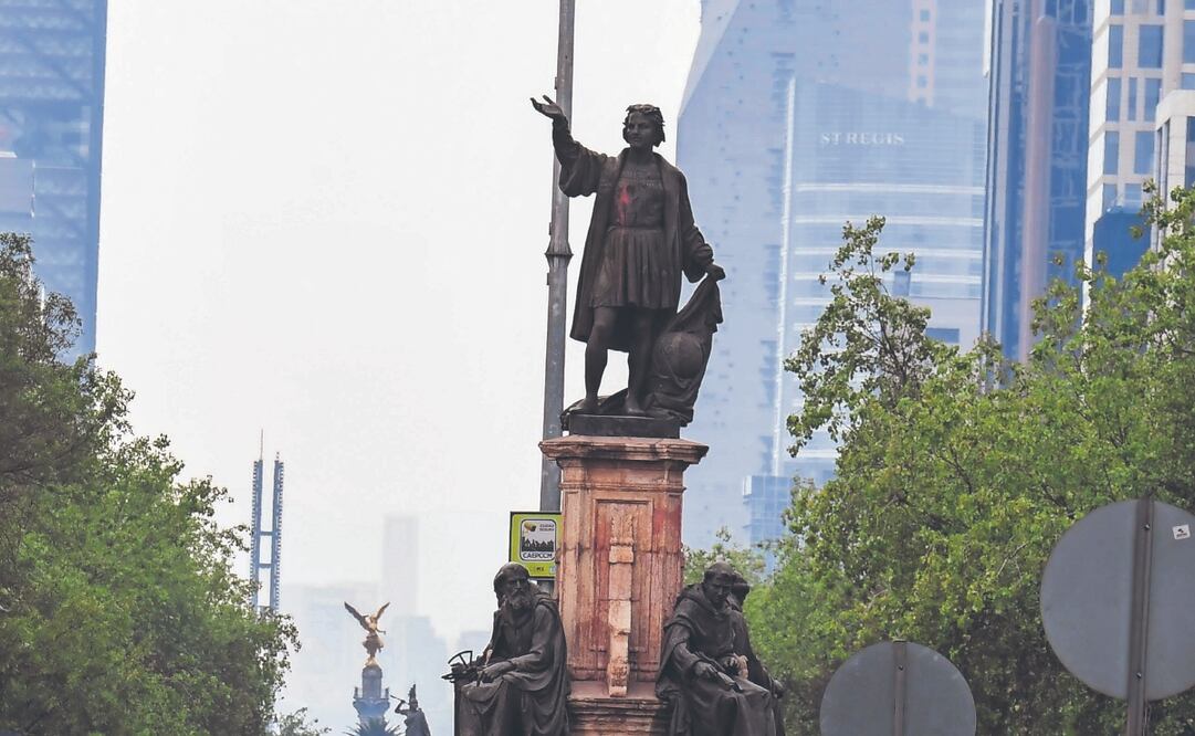 Las esculturas fueron realizadas en Francia por Charles Cordier e inauguradas por el
presidente Porfirio Díaz en el Paseo de la Reforma en 1877. Archivo El Universal