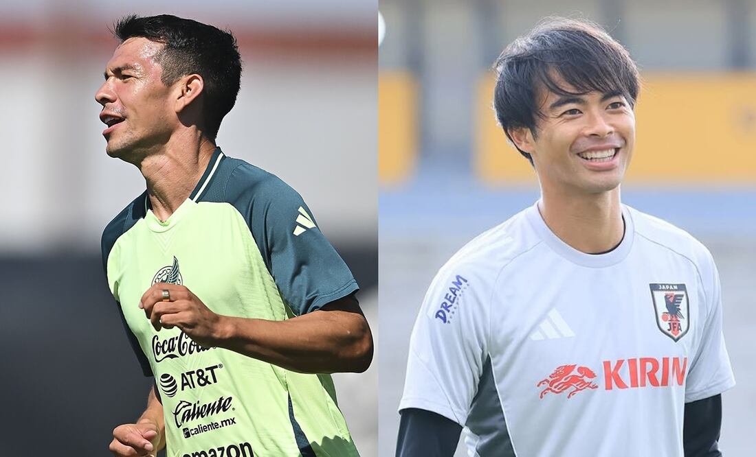 "Chucky" Lozano y Kaoru Mitoma con las Selección Mexicana y Japón, respectivamente - Fotos: Imago7/ @japanfootballassociation en IG