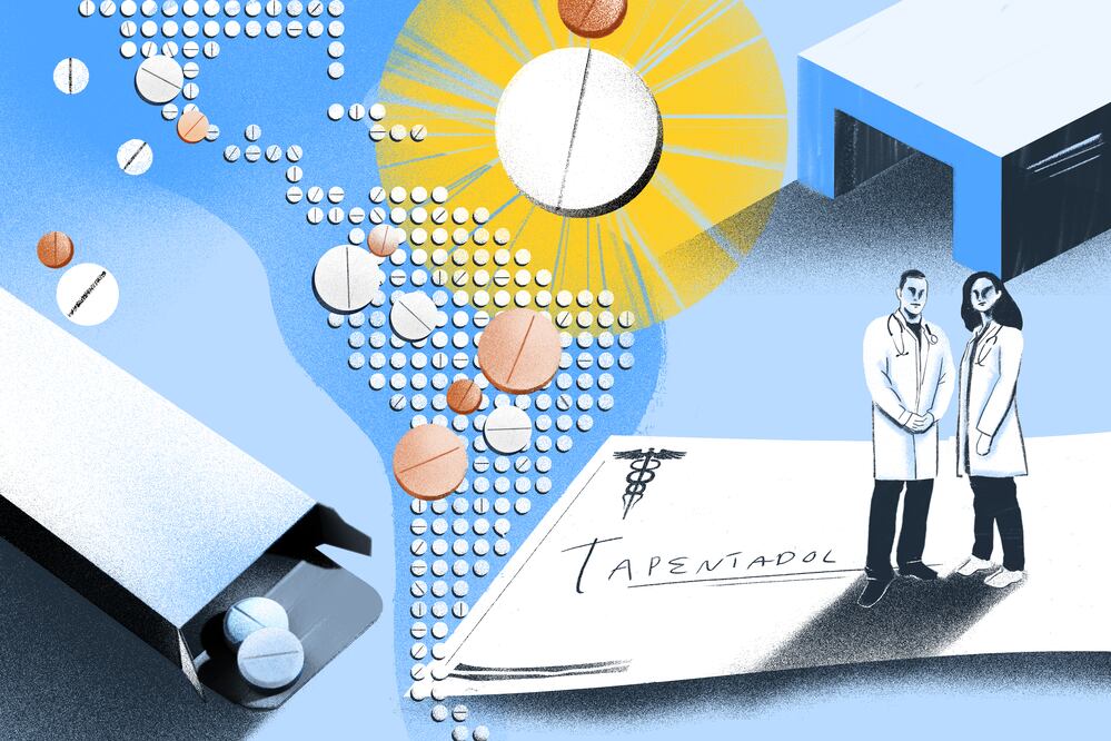 Opioide alemán tiene su boom en América Latina. Ilustración de Alejandra Saavedra