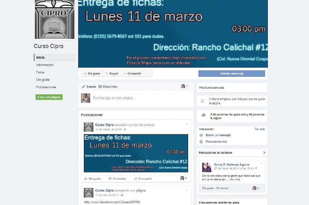 Las respuestas al examen de ingreso a la UNAM se ofrecían por medio de Facebook (TOMADA DE FACEBOOK)