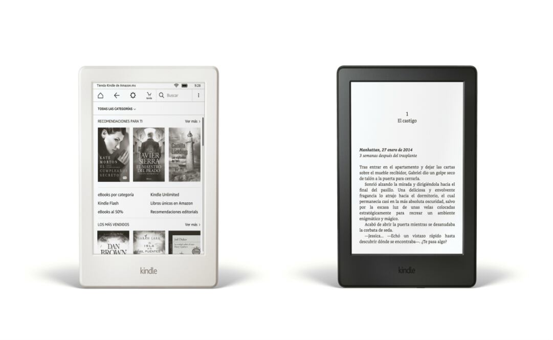 Una característica presente en diferentes Kindle es poseer una pantalla que no refleja luz, aunque estas se expongan directamente al sol